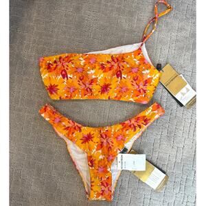 NWT Vix by Paula Hermanny Lowana Mustard Ana-Giulia 2 Piece Bikini Size LARGE